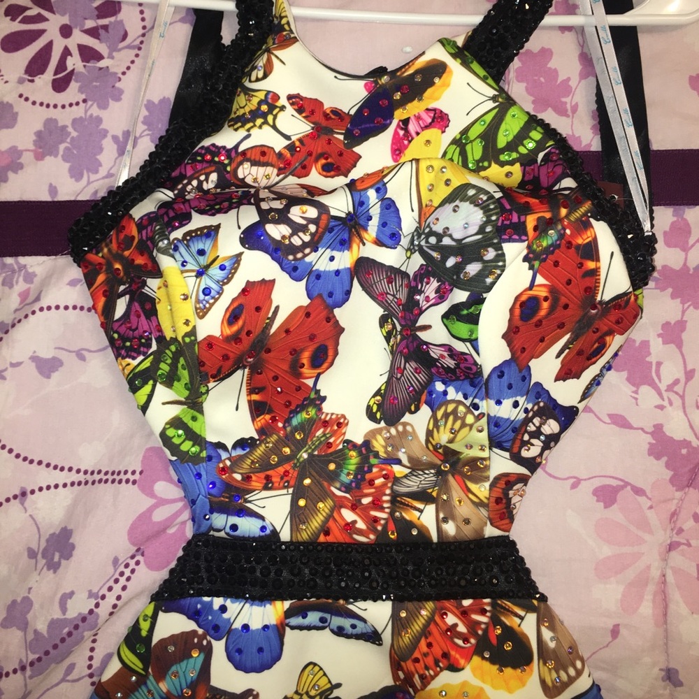 Backless butterfly dress